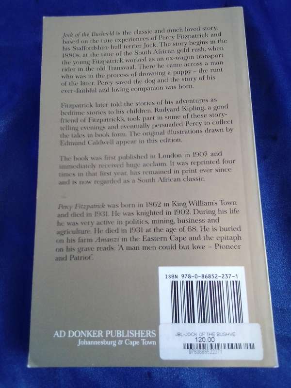"Jock of the Bushveld"  Sir Percy Fitzpatrick.  Soft cover.