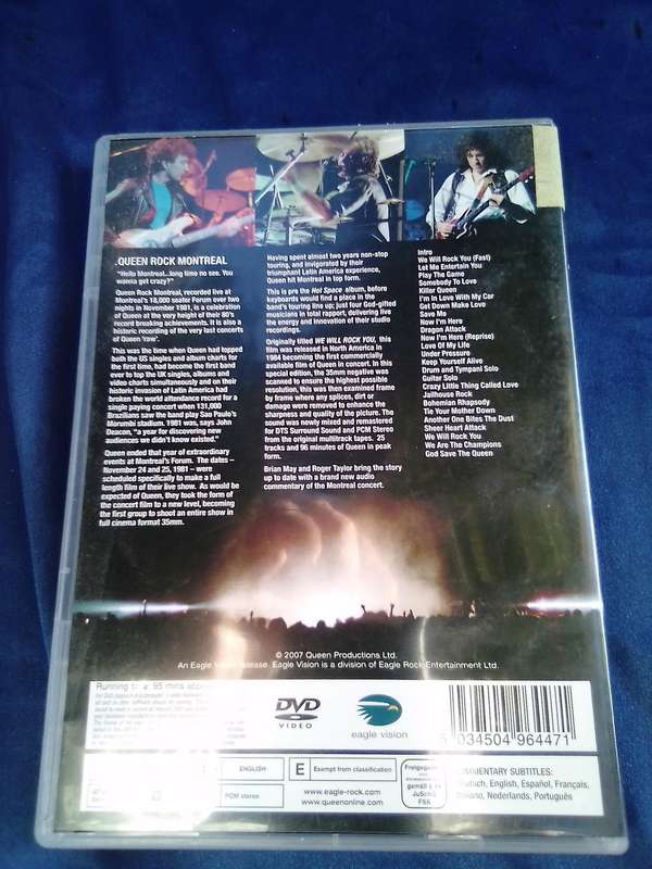 DVD Queen.  Rock Montreal.