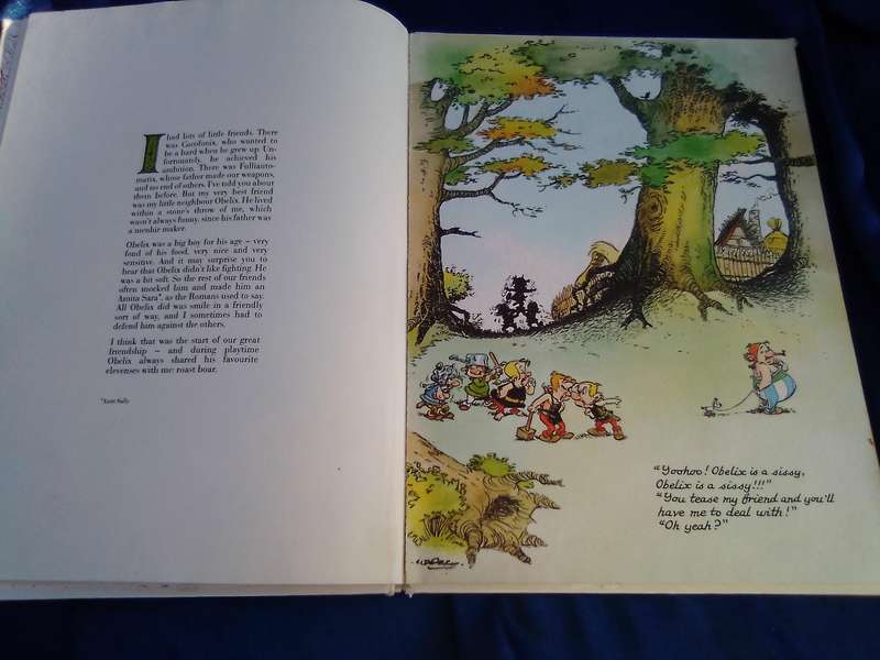 "How Obelix Fell into the Magic Potion when he was a Little Boy"  Hard cover