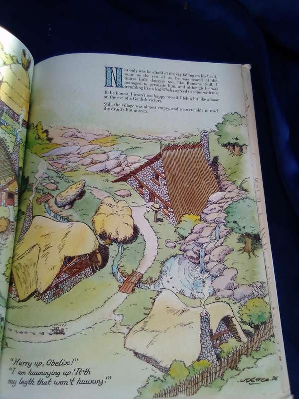 "How Obelix Fell into the Magic Potion when he was a Little Boy"  Hard cover