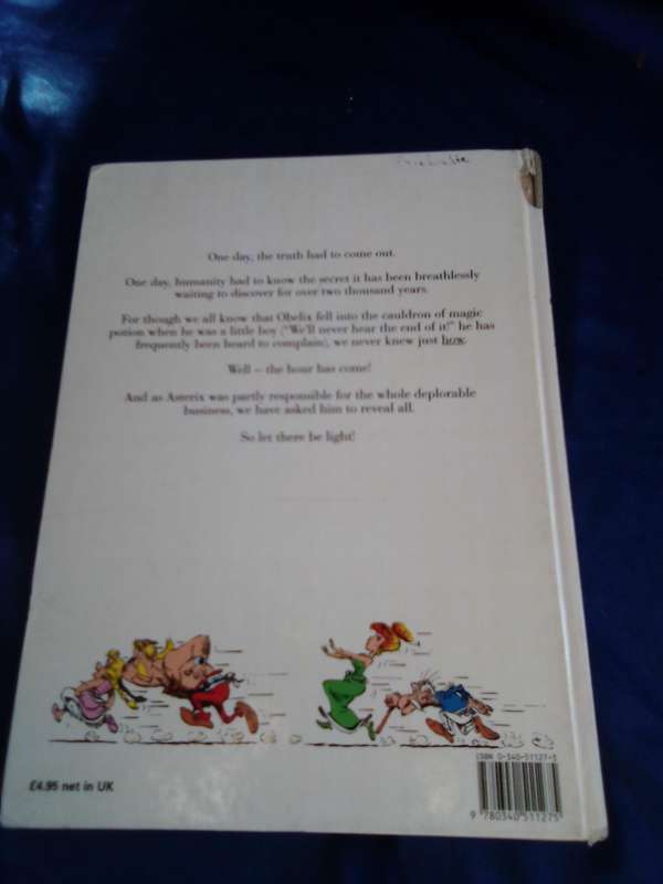"How Obelix Fell into the Magic Potion when he was a Little Boy"  Hard cover
