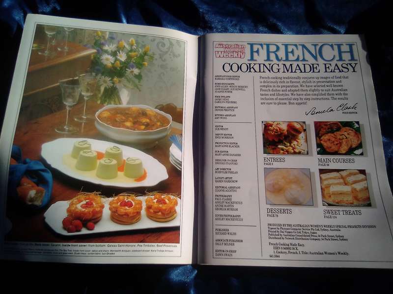 "French Cooking Made Easy'  Soft cover.
