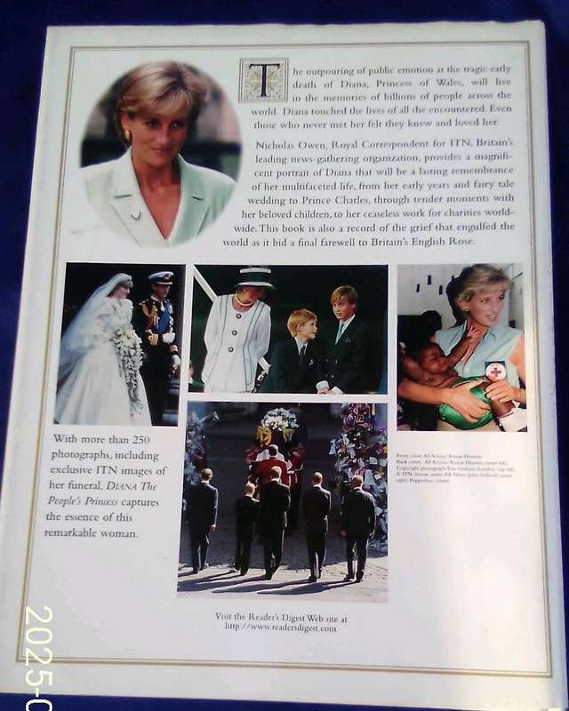 "Diana" The People's Princess.  Hard cover.