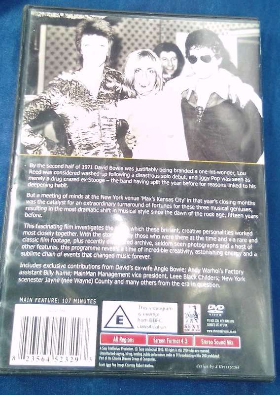 DVD The Sacred Triangle   Bowie Iggy & Lou.  1971-1973.