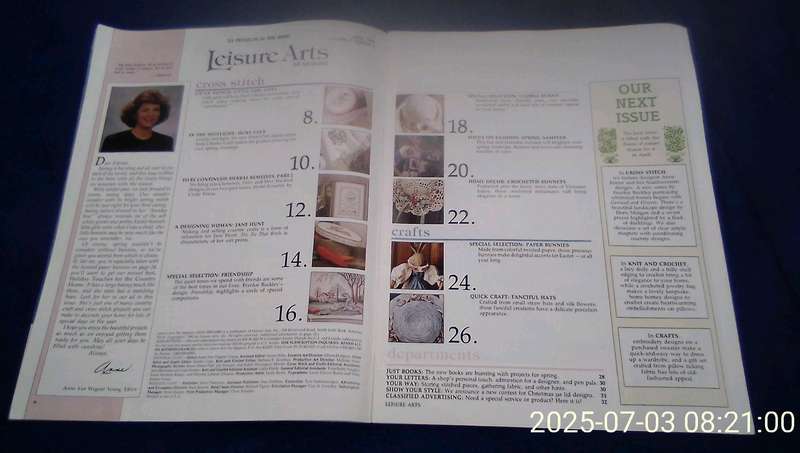 "Leisure Arts"  Craft magazine.