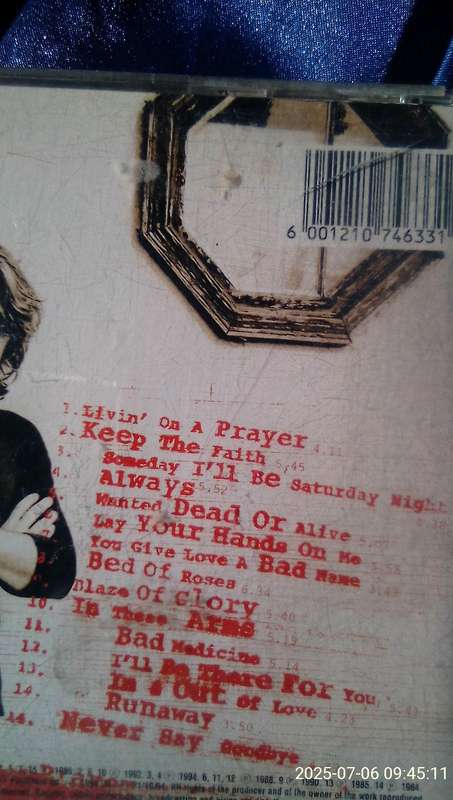 CD.  The Best of Bon Jovi.  Crossroad