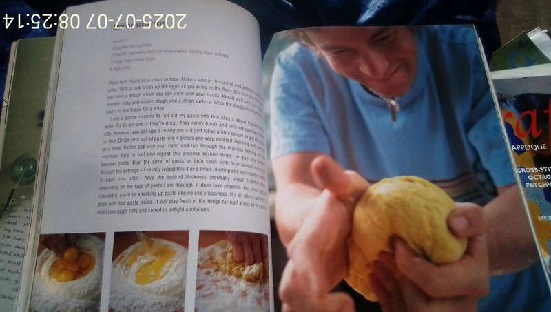 "The Return of the Naked Chef'  Jamie Oliver.  Soft cover