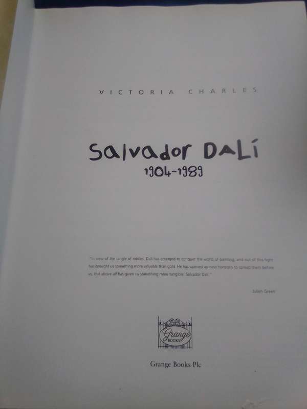 "Salvador Dali"  Hard cover.