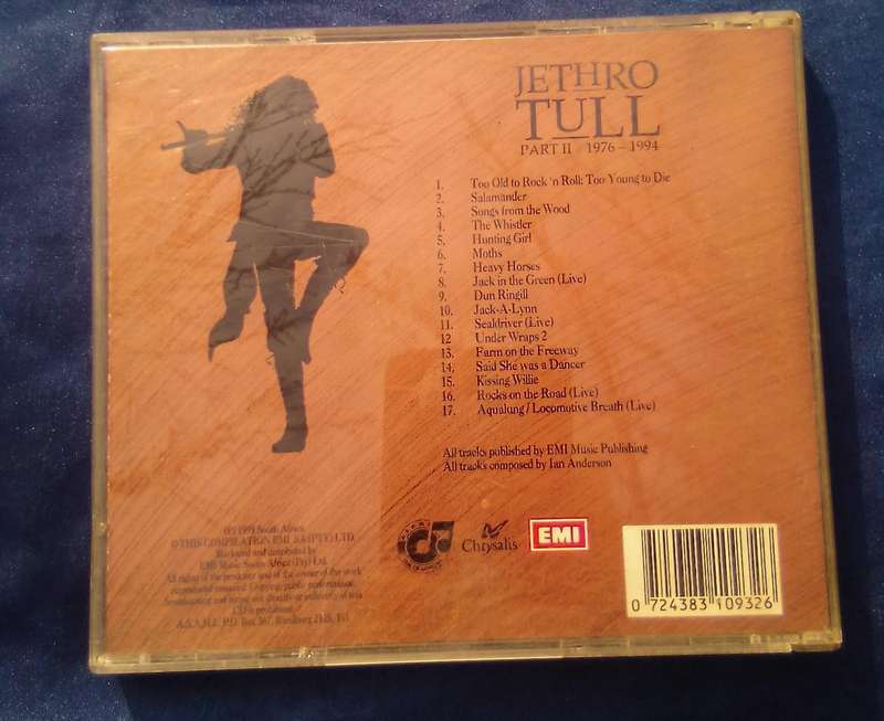 CD.  Jethro Tull. Platinum Part II.  1976-1994.