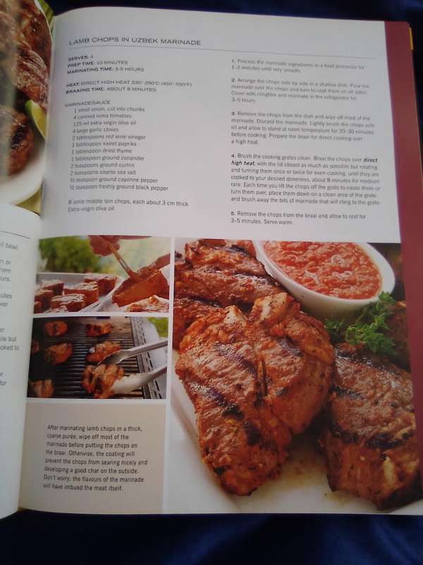 "Weber Braai Bible"  Hard cover.