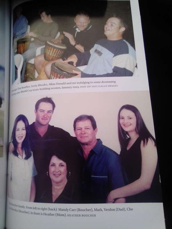 SIGNED.  "Bouch". Mark Boucher.  Soft cover.