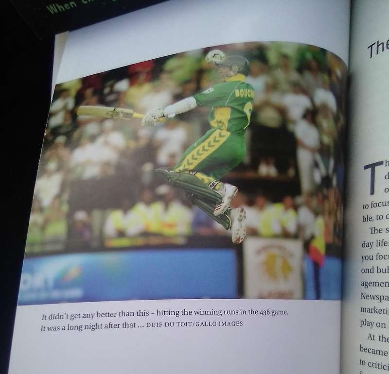 SIGNED.  "Bouch". Mark Boucher.  Soft cover.