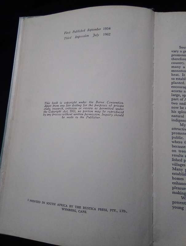 "Memories and Sketches"  Eric Rosenthal.  Hard cover .over.