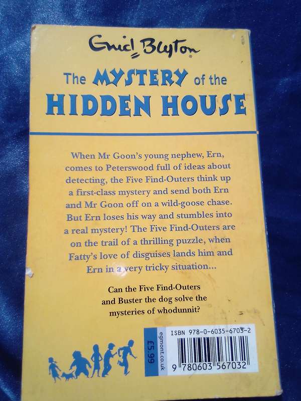 "Enid Blyton.  The Mystery of the Hidden House". Soft cover.