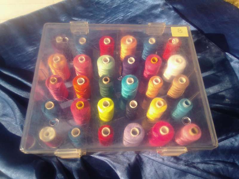 30 Reels of Sewing Cotton Threads.  In their own case.