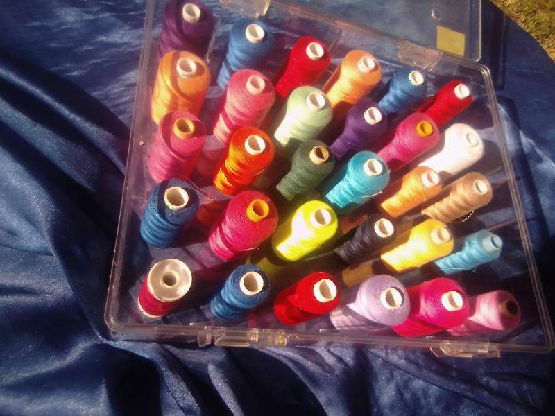 30 Reels of Sewing Cotton Threads.  In their own case.
