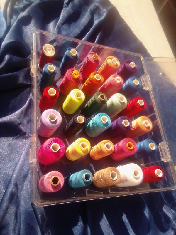 30 Reels of Sewing Cotton Threads.  In their own case.