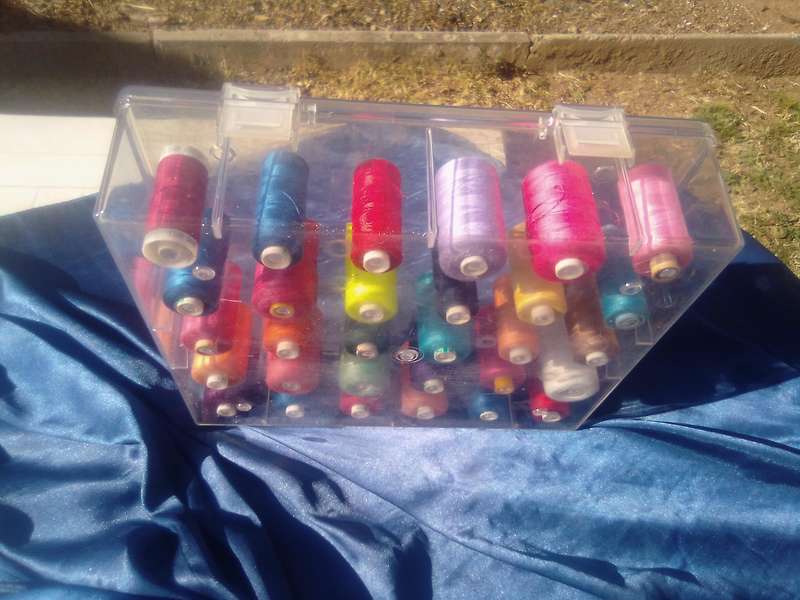 30 Reels of Sewing Cotton Threads.  In their own case.