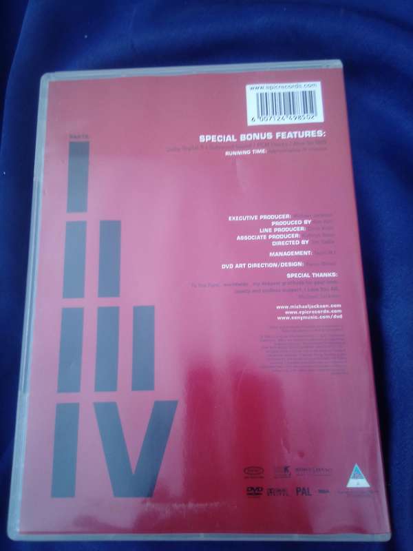 DVD Michael Jackson.  The  One.