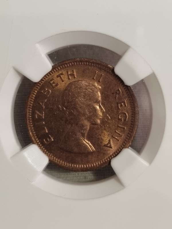 South Africa: 1953 Union Farthing NGC MS63RB