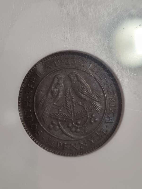 South Africa: Rare, Key Date, 1923 Union Farthing NGC MS61BN