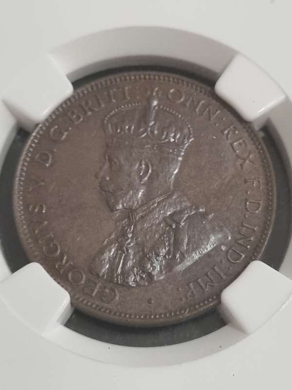 Australia: Key Date 1935 MS62BN 1/2 Penny