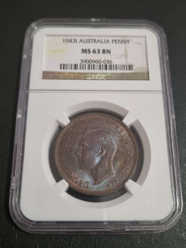 Australia: MS63BN 1943I 1 Penny