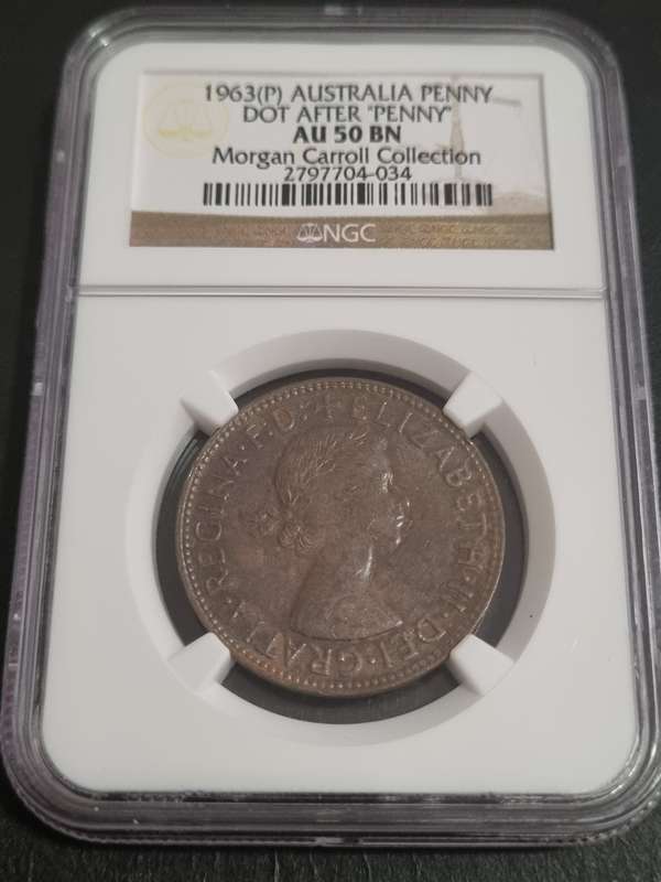 Australia: 1963 AU50BN 1 Penny