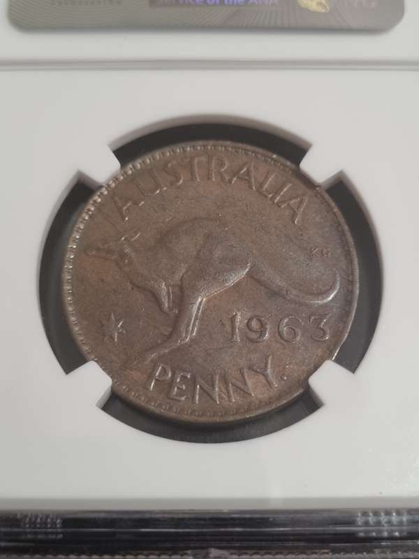 Australia: 1963 AU50BN 1 Penny
