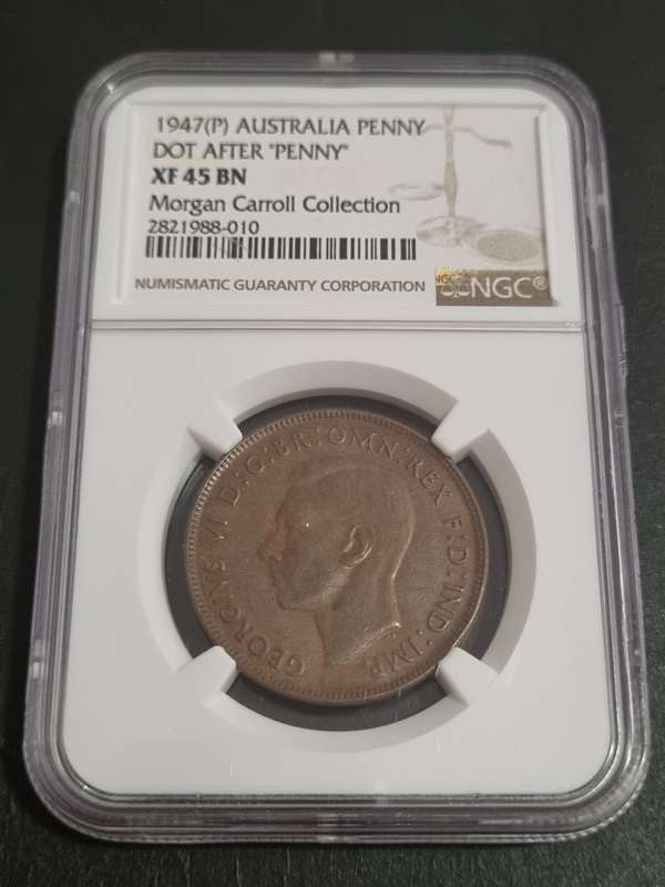 Australia: XF45BN 1947(P) 1 Penny