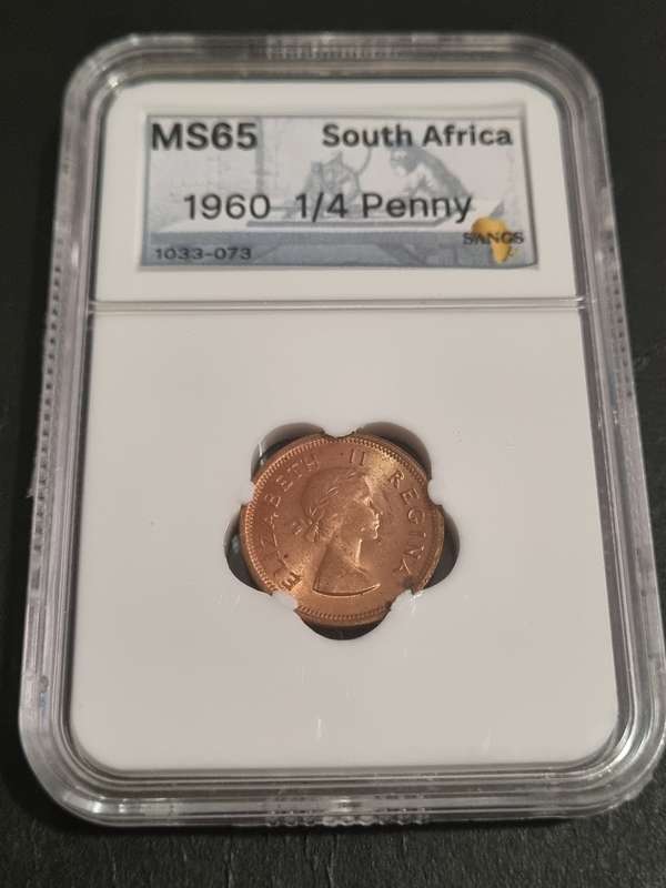 Union S.A: MS65RD 1960 Quarter Penny