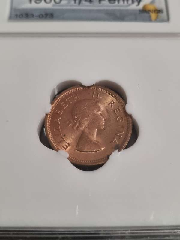 Union S.A: MS65RD 1960 Quarter Penny