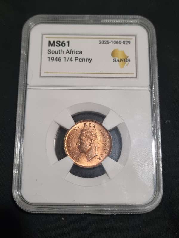 South Africa: MS61 1946 ¼ Penny