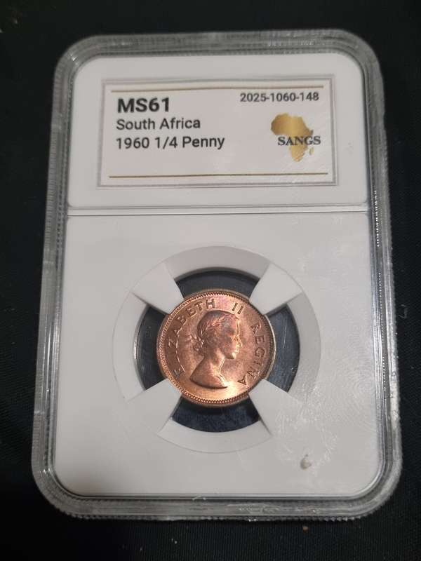 South Africa: MS61 1960 ¼ Penny