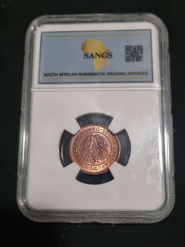 South Africa: MS61 1960 ¼ Penny