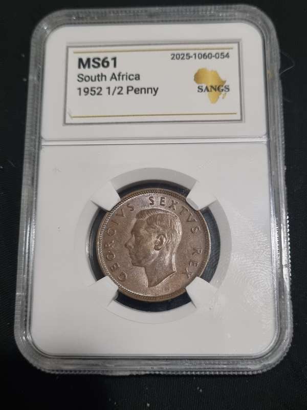 South Africa: MS61 1952 ½ Penny