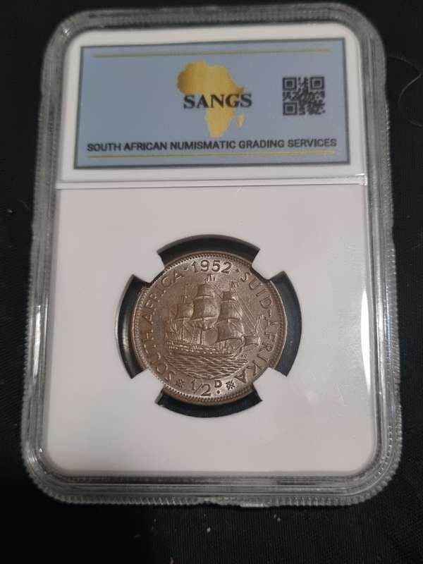 South Africa: MS61 1952 ½ Penny