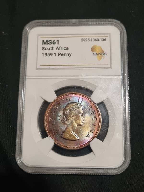 South Africa: MS61 1959 1 Penny