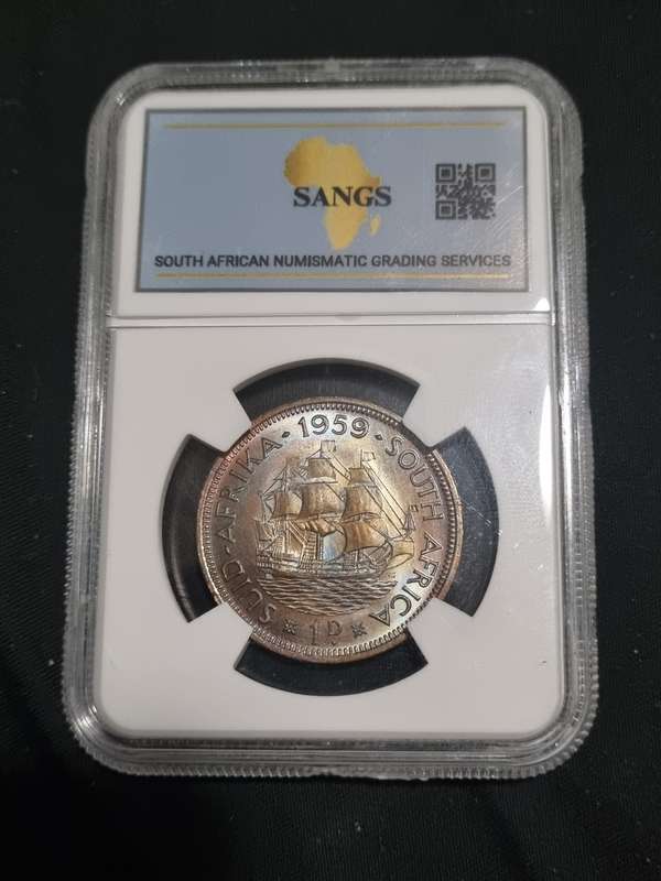 South Africa: MS61 1959 1 Penny