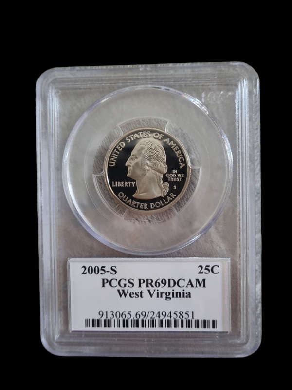 USA: 2005-S 25c, West Virgina PF69