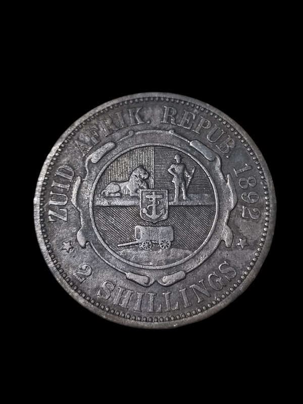 South Africa: 1892 Zar 2 Shilling