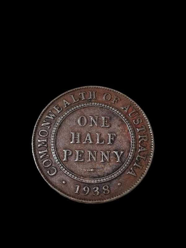 Australia: 1938 1/2 Penny
