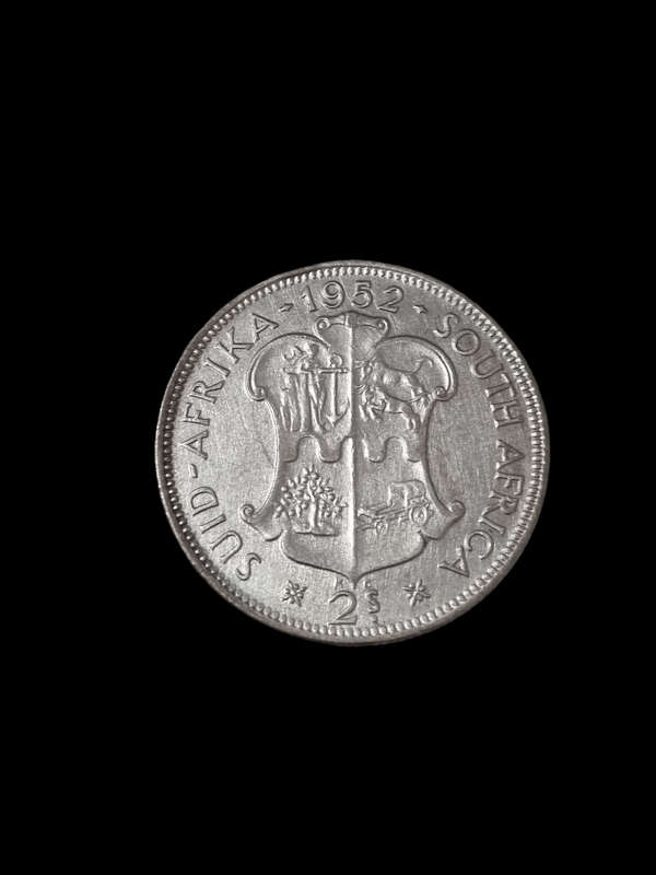 South Africa: 1952 Silver 2 Shilling
