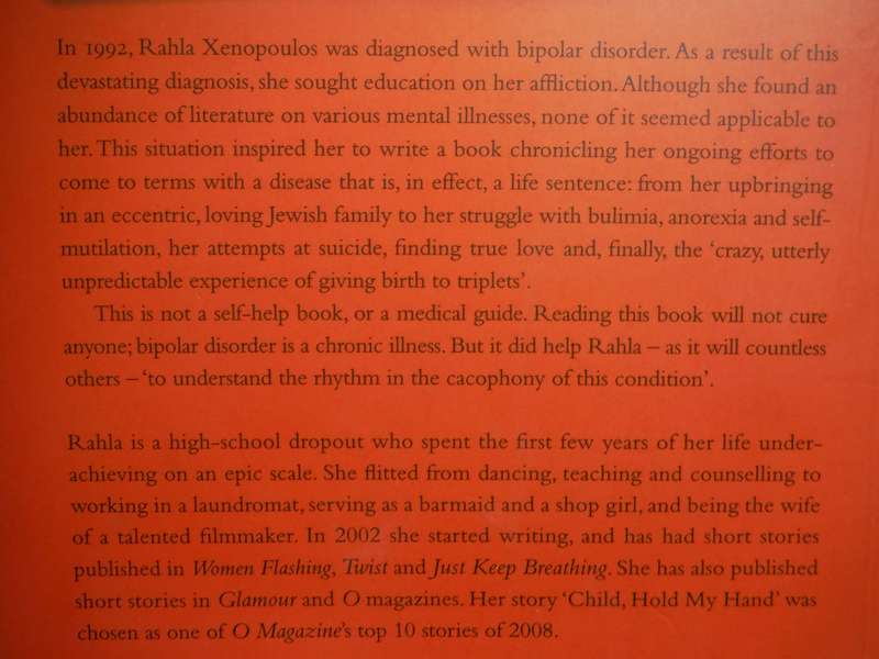 A Memoir of Love and Madness : Living with Bipolar Disorder - Paperback - Rahla Xenopoulos