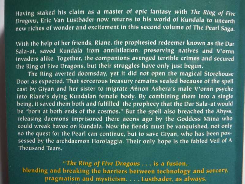 The Veil of a Thousand Tears : Volume 2 of The Pearl - Paperback - Eric van Lustbader