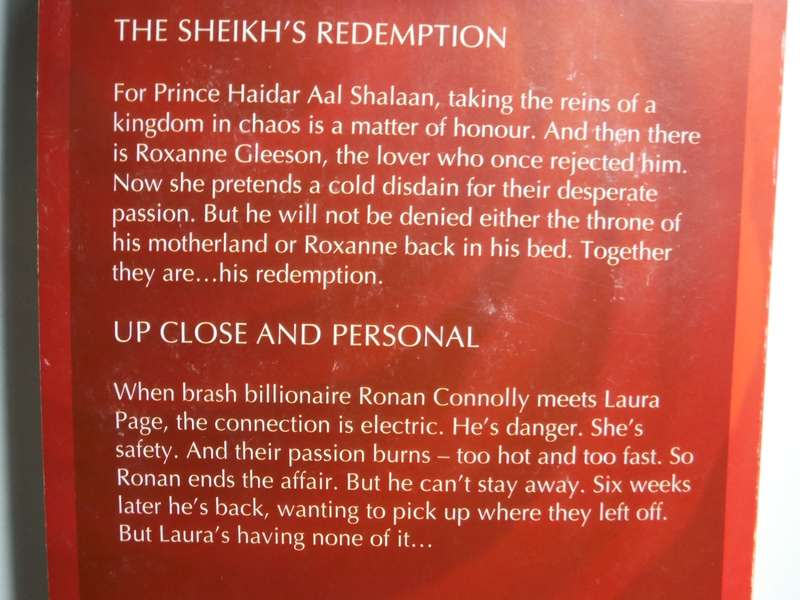 Mills & Boon 2 in 1 - Paperback - The Sheikh's Redemption and Up Close and Personal