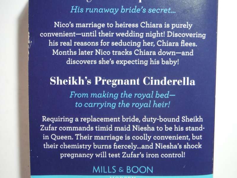 Mills & Boon 2 in 1 - Paperback - Wedding Night Consequence and Pregnant Cinderella