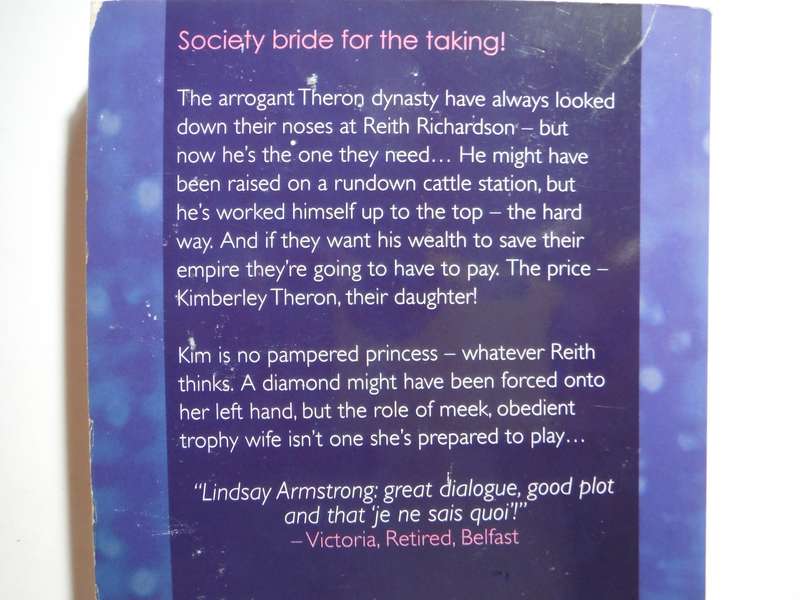 Mills & Boon : When Only Diamonds Will Do - Paperback - Lindsay Armstrong