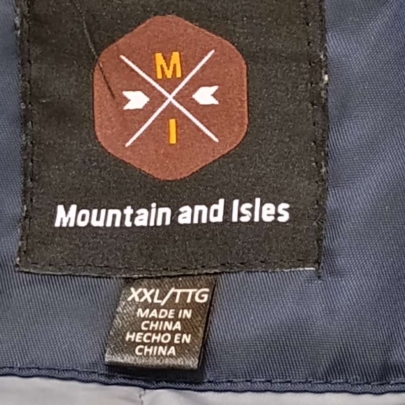 Mountain and Isles men's jacket, colour navy blue, size XXL polyester