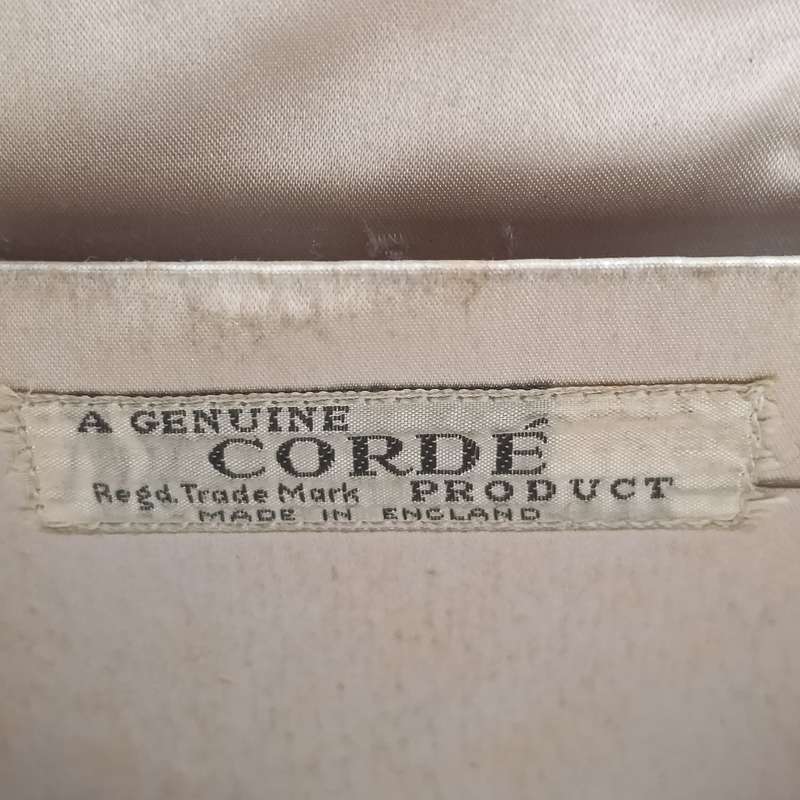 Vintage Dark brown genuine Corde (Redgd) trade mark product made in England